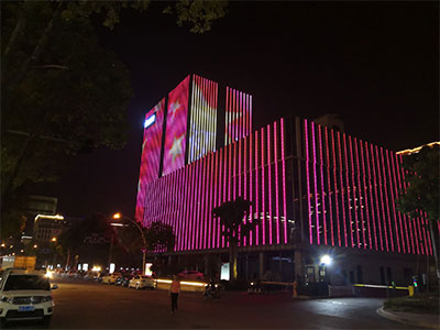 LED Landscape Lighting Design Bangjie Plaza in Yiwu