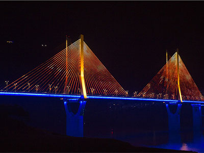 Light Project For Yunyang Bridge, Chongqing