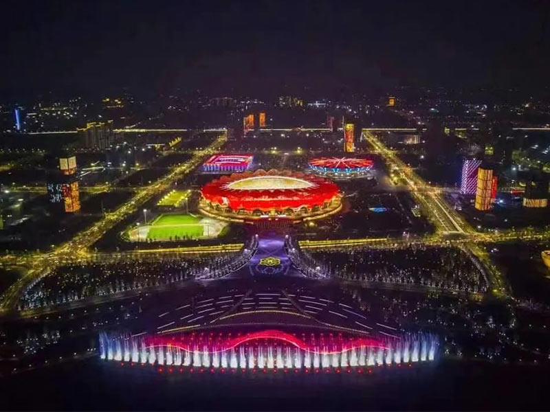 led lighting show for 14th national games of china